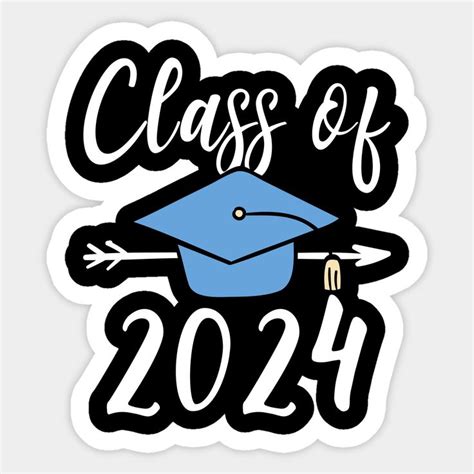 Class Of 2024 Senior Graduation Sticker | Class-of-2024 | Graduation ...