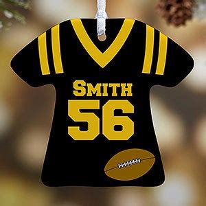 Personalized Sports Christmas Ornaments - Football Jersey - Christmas