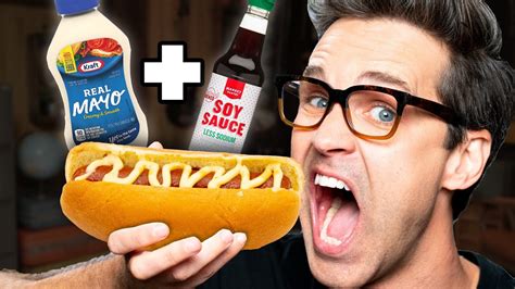 Weird Hot Dog Topping Taste Test - YouTube