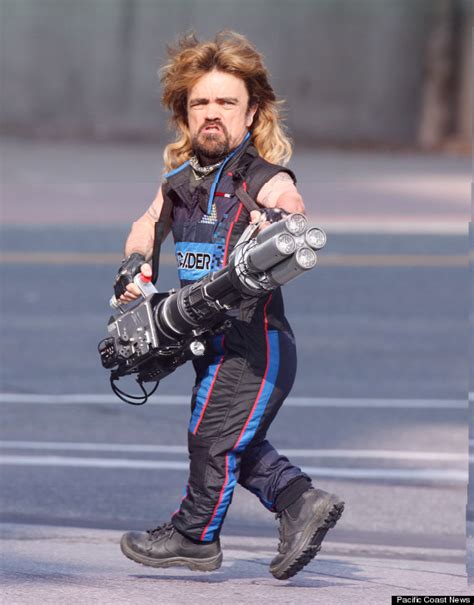 Peter Dinklage With A Mullet & Laser Cannon On The Set Of 'Pixels' Is ...