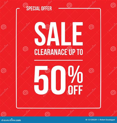 Clearance Sale 50 stock vector. Illustration of vector - 121205201