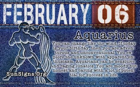 February 6 Zodiac Horoscope Birthday Personality - SunSigns.Org