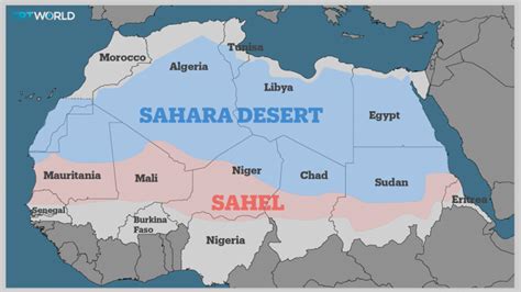 Sahel Desert World Map