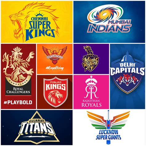 Logos of all 10 IPL teams : r/Cricket