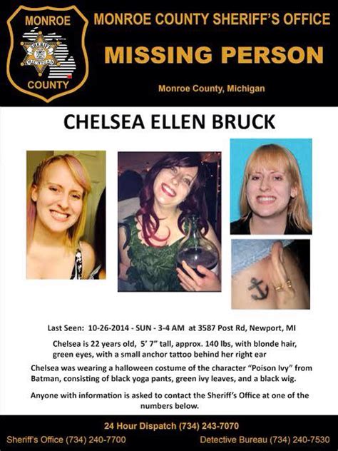 22 Year Old Chelsea Bruck Missing Since 10/26/14 from Halloween Party ...