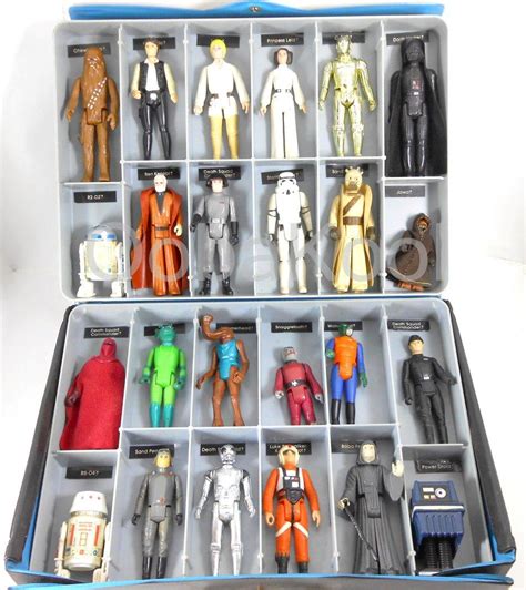 Vintage Toys - STAR WARS / 1977 MINI-ACTION FIGURE CASE WITH 24 X ...