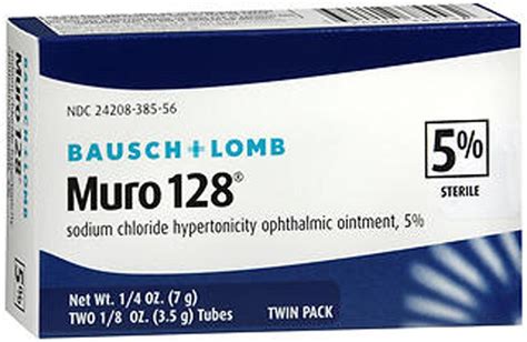 Muro 128 5% Ophthalmic Ointment - Twin Pack - Bausch & Lomb – Stag Medical