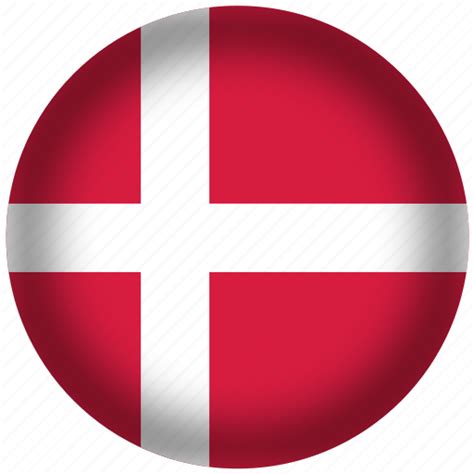 Circle, denmark, flag, world icon