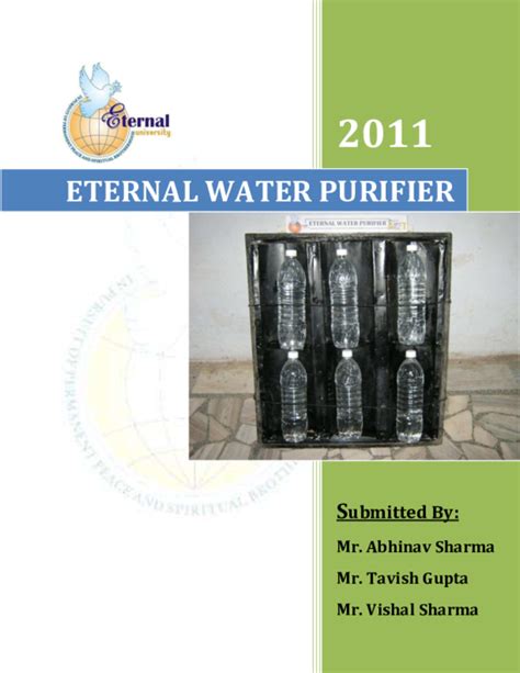 (PDF) Purification of Drinking water using Solar disinfection Method ...