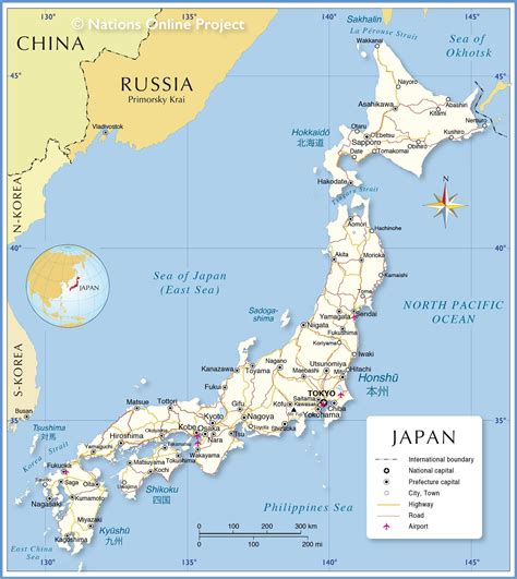 Map of Japan: offline map and detailed map of Japan