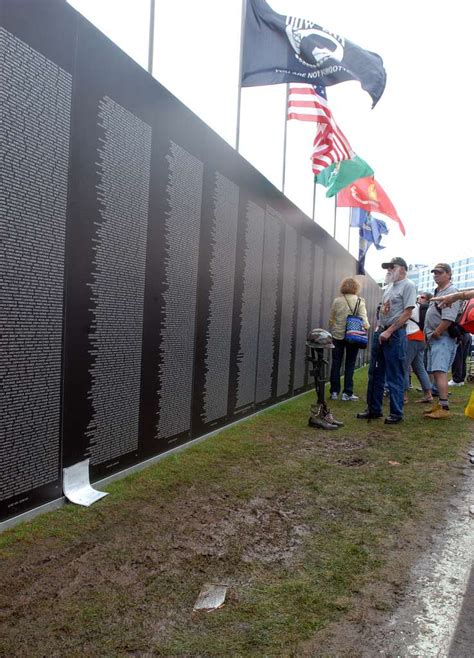 A mobile replica of the Vietnam War Memorial Wall was - NARA & DVIDS ...