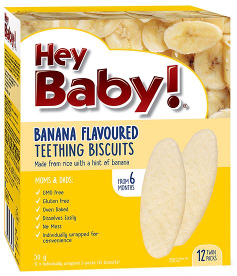 Buy Hey Baby! Banana Teething Biscuits Online | Faithful to Nature