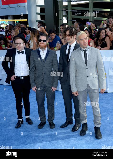 Musical group Fall Out Boy arrives for the MTV Movie Awards at Nokia ...