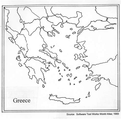 Ancient Greece Map Printable