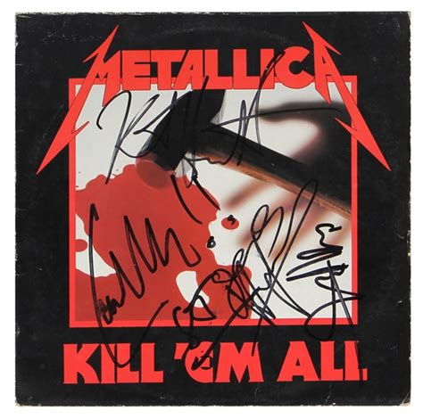 Metallica 'Kill 'Em All' Album Signed by the Band