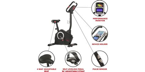 Sunny Health & Fitness Upright Exercise Bike