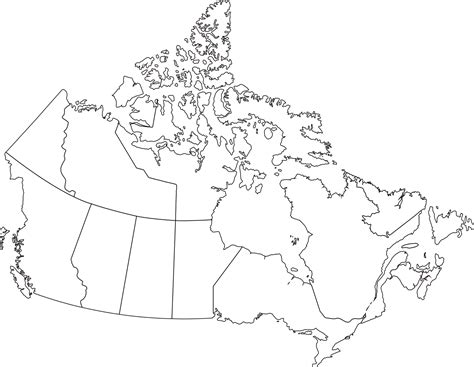 Blank Canada Map