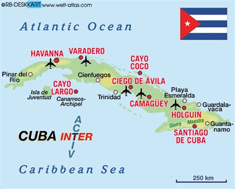 Detailed Map Of Cuba