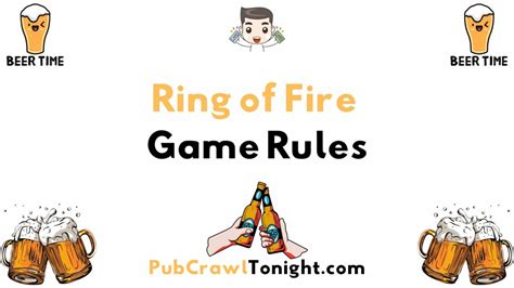 Ring of Fire Rules - Pub Crawl Tonight