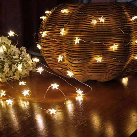 Led light 10 LED Star Light Cozy String Fairy Lights For Bedroom Xmas ...