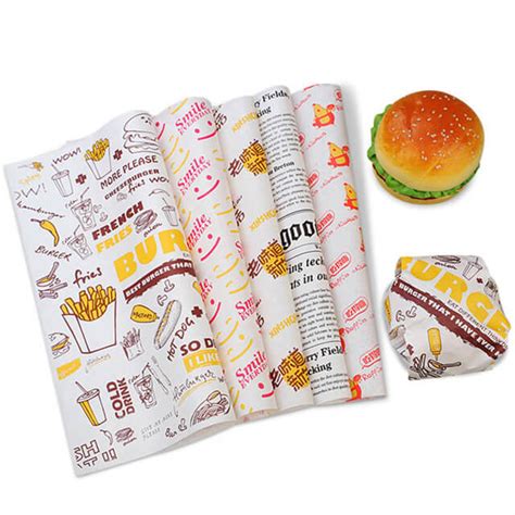 Custom Burger Wrapping Paper | Wholesale | TrustPrints