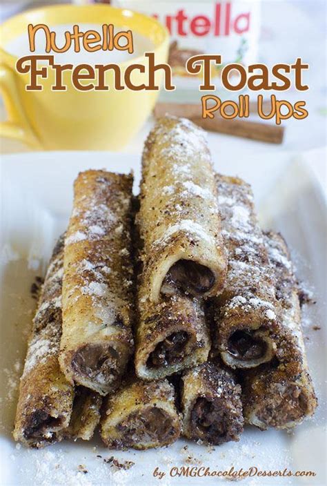 Nutella French Toast Roll Ups - Homemade Stovetop French Toast Recipe