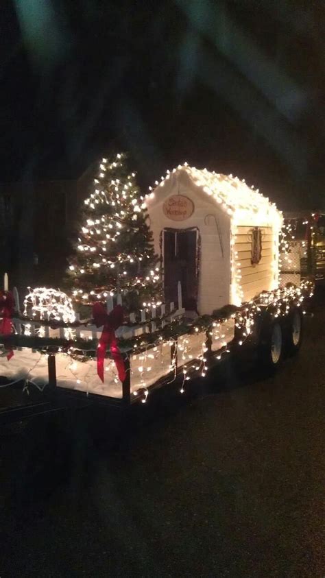 Christmas Parade Float with Lights