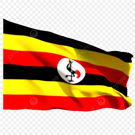 Uganda Flag Waving