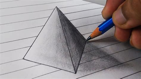 Triangle Illusion Drawing at GetDrawings | Free download