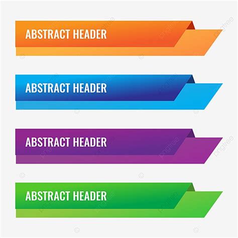 Abstract Website Header Vector Design Images, Creative Colorful ...