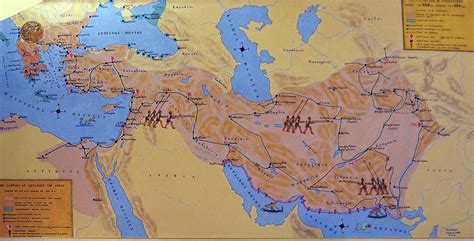 Map of travel and conquests of Alexander the Great Photograph by Steve ...