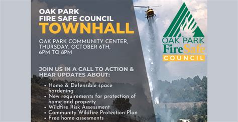 Oak Park Fire Safe Council Announces a Town Hall Meeting – Ventura ...