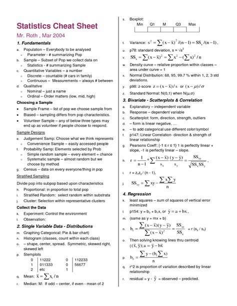 statistics symbols cheat sheet - Google Search | FORMULAS & SHEETS ...