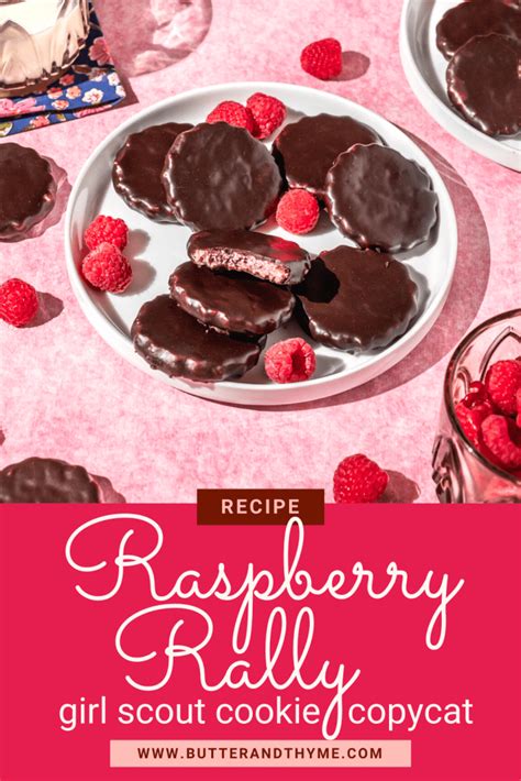 Raspberry Rally Cookies (Girl Scout Copycat Recipe) - Butter & Thyme