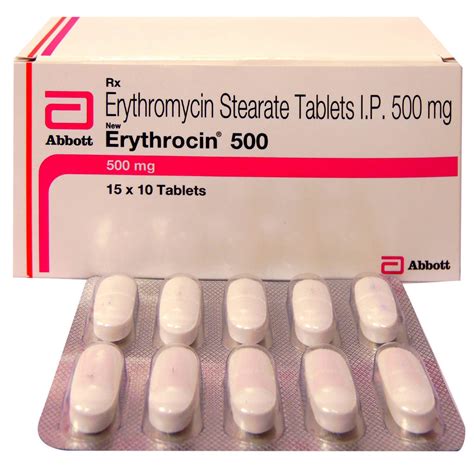 New Erythrocin 500 Tablet | Uses, Side Effects, Price | Apollo Pharmacy