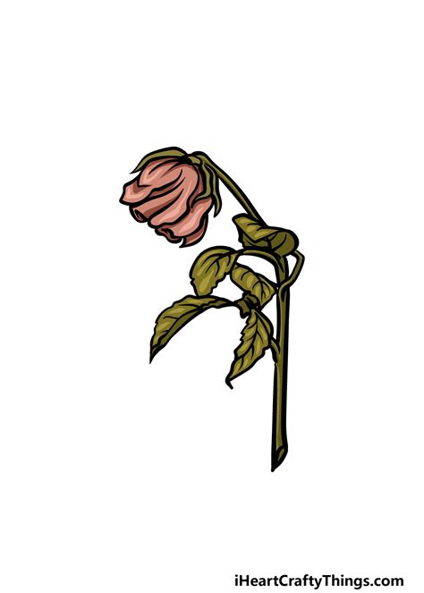 Wilted Flower Drawing | Best Flower Site