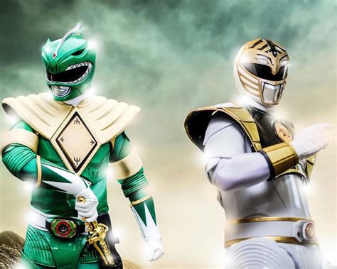 Mighty Morphin Power Rangers White Ranger Vs Green Ranger