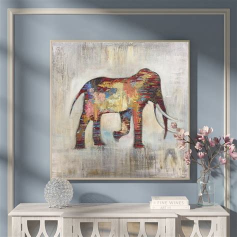 Abstract Oil Painting Elephant - Etsy