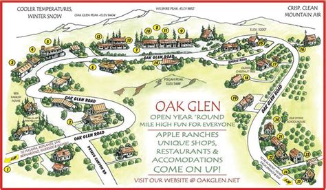 Map of Oak Glen, Calif.