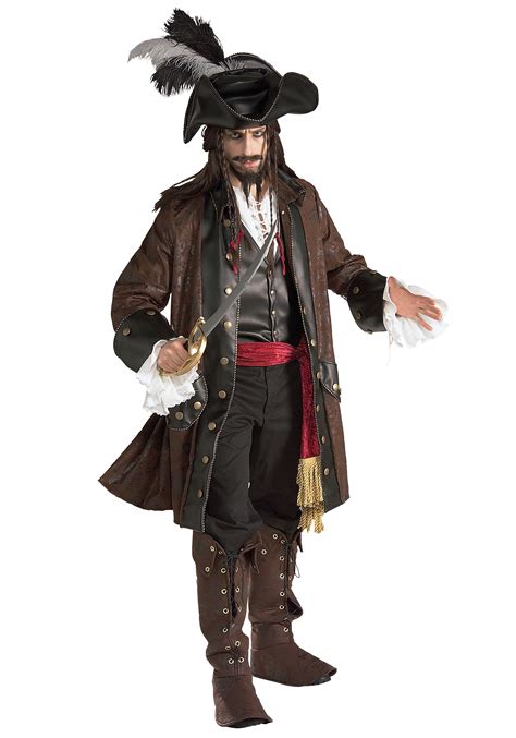 Authentic Caribbean Pirate Adult Costume - Deluxe Male Pirate Costumes