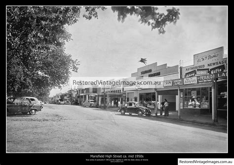 Mansfield Main St mid 1950s - Restored Vintage Images