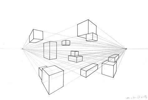 Cuboids in Space – ILA 3 : Perspective Drawing – Quentin's Hopefully ...