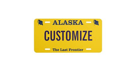 Alaska License Plate Custom | Zazzle