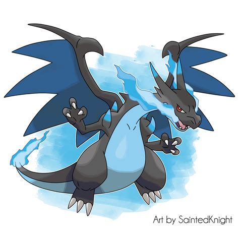 Mega-Charizard X by SaintedKnight on DeviantArt