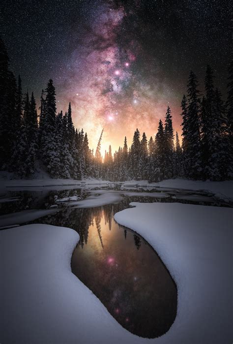 Dreamy Night Landscape Photos Inspired by Space, Stars, and Video Games