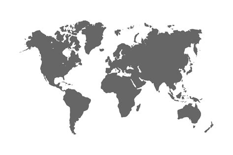 World or earth map. earth hemispheres with continents. vector ...