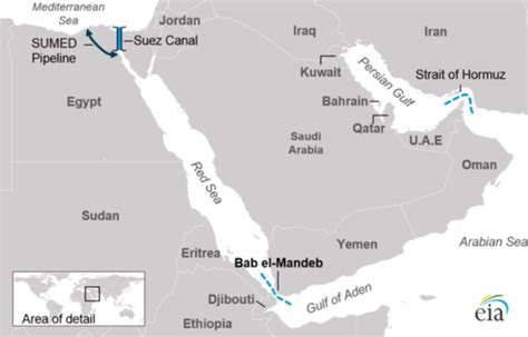 Bab el-Mandeb Strait crucial for oil and natural gas shipments - SAFETY4SEA