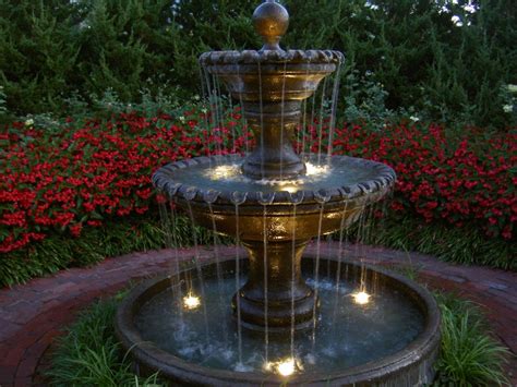 Fountain Lights Mainstream of Decoration: Outdoor Fountains With Lights