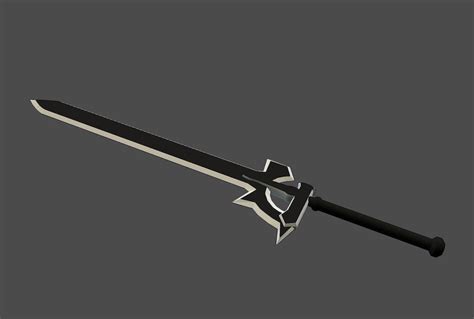 Elucidator Kirito SAO 3D Model Game ready .obj - CGTrader.com