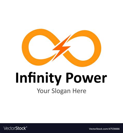 Infinity power logo Royalty Free Vector Image - VectorStock